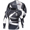 HAYABUSA　ハヤブサ/Rash Guard　ラッシュガード/HAYABUSA 長袖ラッシュガード Metaru 黒白 