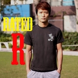 RATED-R Tシャツ [Axe Drop Kick 踵落し] 墨ブラック [rr-t-waza-adk-sumi]
