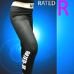 RATED-R  レイテッドアール/Spats & Tights  スパッツ/RATED-R ロング コンプレッション スパッツ 黒白コーラル