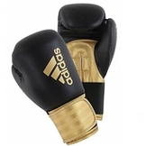adidas ボクシンググローブ [New Hybrid100 model] 黒ゴールド [ad-gv-boxing-newhybrid100-adih100-bkgd]