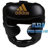 adidas アディダス ヘッドガード FLX3.0 スピード （顎パッドあり）黒ゴールド [ad-pt-headgear-flx30-speed-bkgd]