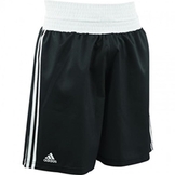 adidas ボクシングトランクス ADIBTS02 黒・白 [ad-fs-boxingtrunks-adibt02-bkwh]