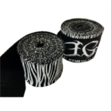 JIN GEAR ジンギア バンテージ ゼブラ　黒/白(非伸縮) Zebra Black/White 3m [jg-pt-handwraps-zebra-bkwh-3m-22]