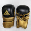 /【NEW】adidas アディダス MMA パウンド グローブ 本革 Grappling Gloves 黒ゴールド Black/Gold