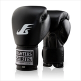 FIGHTERS SPIRITS ボクシンググローブ スタンダード 本革 ブラック [fs-gv-bx-standard-leather-bk]
