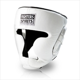 FIGHTERS SPIRITS ヘッドギア スタンダード 本革 ホワイト [ad-pt-headgear-standard-wh]