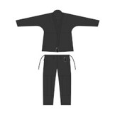 ALMA 柔術衣 [Simple Model] 国産 Made in Japan 2024年IBJJFルール準拠　黒 Black [al-k-simple-japan-ibjjf2024-bk]