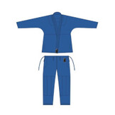 ALMA 柔術衣 [Simple Model] 日本製 Made in Japan 2024年IBJJFルール準拠　青 Blue [al-k-simple-japan-ibjjf2024-bl]