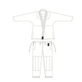 ALMA 柔術衣 [Simple Model] 国産 Made in Japan 2024年IBJJFルール準拠　白 White [al-k-simple-japan-ibjjf2024-wh]