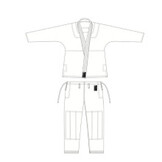 ALMA 柔術衣 [Simple Model] 日本製 Made in Japan 2024年IBJJFルール準拠　白 White [al-k-simple-japan-ibjjf2024-wh]