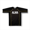 ALMA　アルマ/Rashguard　ラッシュガード/ALMA 半袖ラッシュガード BONE 日本製 Made in Japan 黒 Black