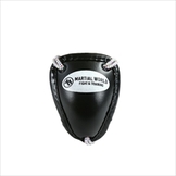 Martial World メタルファールカップ（金的ガード） Metal Groin Guard 紐式 黒 [mw-pt-foulcup-metal-bk]