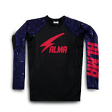 ALMA 長袖ラッシュガード Thunder Camo 日本製 Made in Japan 紫黒赤 Purple/Black/Red [al-rg-ls-thundercamo-alrl1-ppbkrd]