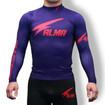 /ALMA 長袖ラッシュガード Thunder 日本製 Made in Japan 紫黒赤 Purple/Black/Red