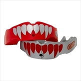 BATTLE マウスピース Mouth Guard Fang Type 2個セット 2-piece pak レッド＋シルバー [bt-pt-mouthguard-fang-2pc-rdsv]