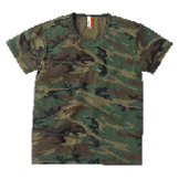 ミリタリー 迷彩 Ｔシャツ Woodland model [UA-T-1970-62OZ-CAMO-WOODLAND]