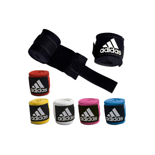 adidas アディダス バンテージ Hand Wraps 伸縮 Elastic 2.5m[ad-handwrap-elastic-bkwh-2m50cm]