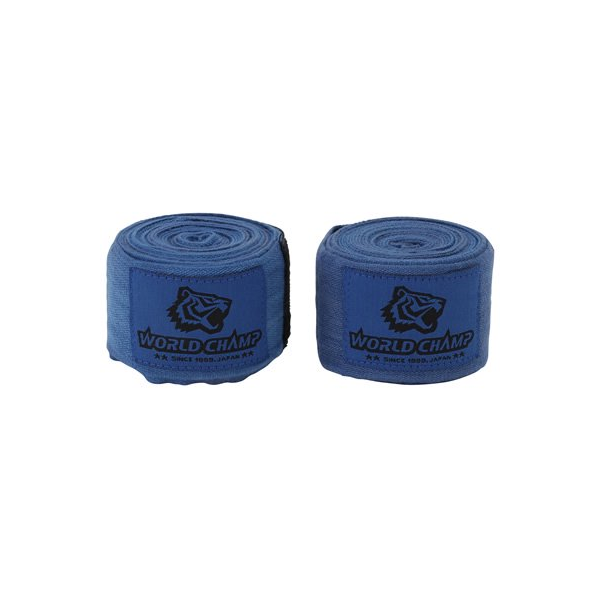 ワールドチャンプ World Champ ライクラ/スパンデックス バンテージ [Lycra/Spandex Hand Wrap] 伸縮性　青 4m[wc-pt-handwrap-lycra-bl-4m]