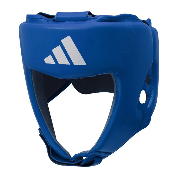 adidas ヘッドギア 国際アマチュアボクシング連盟(AIBA / IBA)公認、JABF公認 本革 青 Blue[ad-pt-headguard-aiba-jabf-ADIIBAH1-bl]