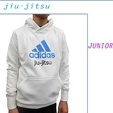 【特選】adidas アディダス パーカー キッズ/ジュニア [jiu-jitsu model] ホワイト [ad-hd-jr-jj-14-wh]