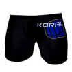 KORAL　コラル /Fight Shorts　ファイトショーツ/KORAL ファイトスパッツ [Fight Power Fistモデル] 黒青/グレーライン