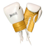 【SALE】JIN GEAR ボクシンググローブ プロモデル 本革 白ゴールド [jg-gv-boxing-leather-pro-whgd]