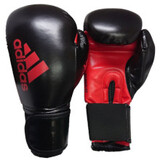 adidas ボクシンググローブ [Hybrid 50 model] 黒赤 [ad-gv-boxing-newhybrid50-adih50-bkrd]