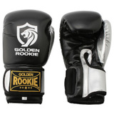 Golden Rookie ボクシンググローブ ユーロファイター　黒シルバー  合成皮革 [gr-gv-boxing-eurofighter-bkslv]