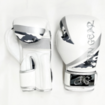 JIN GEAR　ジンギア/Gloves　グローブ/JIN GEAR ボクシンググローブ キッズ/ジュニア/女性サイズ [Premium Model] 本革 ホワイト/カモフラージュ/シルバー