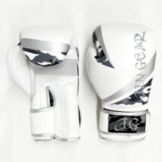 JIN GEAR ボクシンググローブ [Premium Model] 本革 ホワイト/カモフラージュ/シルバー [jg-gv-box-premium-leather-whcamosv]