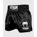VENUM Muay Thai Shorts [Classic] ブラック/ホワイト (Black/White) [vn-fs-muaythai-classic-bkwh]