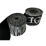 JIN GEAR ジンギア バンテージ ゼブラ　黒/白(非伸縮) Zebra Black/White 3m [jg-pt-handwraps-zebra-bkwh-3m-22]