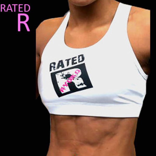 RATED-R スポーツブラ R-White Model 白[rr-sb-rwhite-whpk]