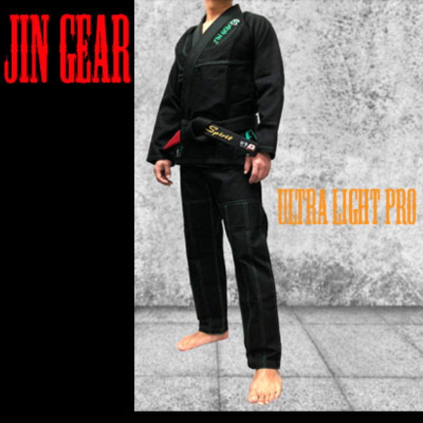 JIN GEAR 柔術衣 Ultra Light Pro Model 黒[jg-k-ultralightpro-19-bk]