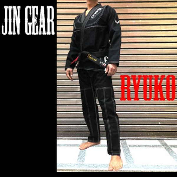JIN GEAR 柔術衣 Ryuko Model 黒[jg-k-ryuko-19-bk]