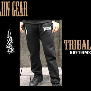 JIN GEAR Tribal Model スウェットパンツ　黒