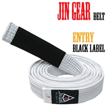 JIN GEAR 柔術帯 Entry (黒ラベル) Model 白