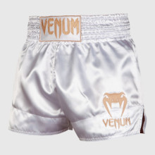 VENUM Muay Thai Shorts [Classic] ホワイト/ゴールド (White/Gold)