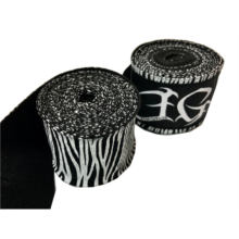 JIN GEAR ジンギア バンテージ ゼブラ　黒/白(非伸縮) Zebra Black/White 3m