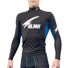 ALMA 長袖ラッシュガード Thunder 日本製 Made in Japan 黒青白 Black/Blue/White