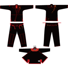 [先行予約販売] JIN GEAR 柔術衣 Bjj Gi Momiji Light Model #102 黒 Black 