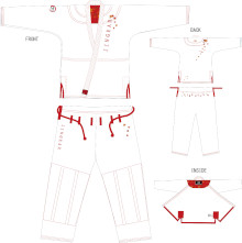[先行予約販売] JIN GEAR 柔術衣 Bjj Gi Momiji Light Model #102 白 White