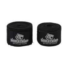 ワールドチャンプ World Champ ライクラ/スパンデックス バンテージ [Lycra/Spandex Hand Wrap] 伸縮性　黒 4m