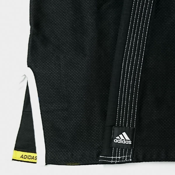 adidas 柔術衣 [Challenge 2.0 Model] 黒 Black (肩ロゴ)[ad-k 