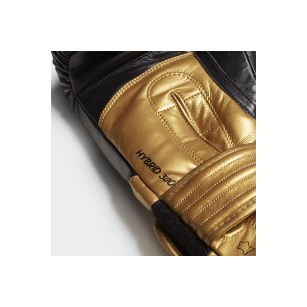 adidas ボクシンググローブ 本革 [Hybrid300 model] 黒ゴールド[ad-gv